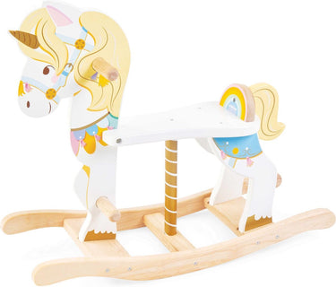 Le toy van speelgoed van ltv - schommelende eenhoorncarrousel.