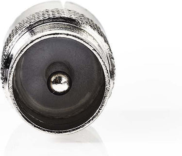 Nedis satelliet- en antenne-adapter - iec (coax) male - iec (coax) female - vernikkeld - 75 ohm - recht - metaal - zilver - 1 stuks - blister