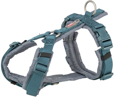 Trixie hondentuig premium trekking petrol blauw grafiet grijs
