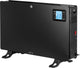 Ecg tk 2080 dr black - hete lucht convector kachel - thermostaat - 3 vermogensstanden 750 1250 2000 w - turbo