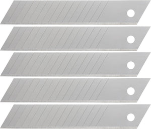 Wolfcraft - 5 afbreekmessen 18 mm - reservemesjes - 15 segmenten - 4182000