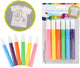 Toi-toys textielstiften tropical, 6st.