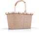 Reisenthel carrybag boodschappenmand - 22l - frame twist coffee beige