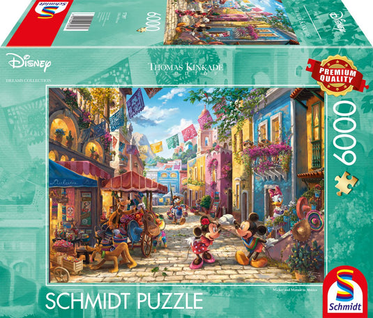 Schmidt - legpuzzel - disney, mickey minnie in mexico - thomas kinkade studios - 6000 stukjes - volwassenen - vanaf 14 jaar