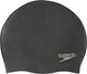 Speedo plain moulded silicone cap badmuts - zwart