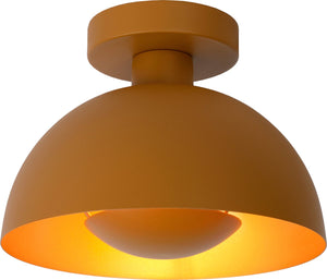 Lucide siemon - plafonnière (plafondlamp) - ø 25 cm - 1xe27 - okergeel