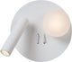 Lucide matiz - bedlamp wandlamp - ø 16,5 cm - led - 3000k - met usb oplaadpunt - wit