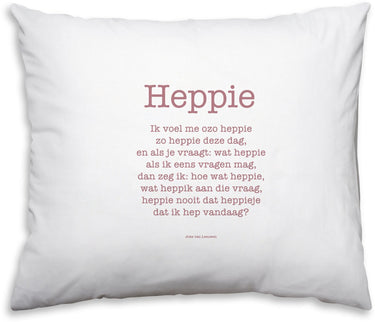 Plint poezie om te kussen - heppie, gedicht op kussensloop