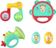 Sophie de giraf mijn eerste muziek set – baby muziekinstrumenten set – trommel, maraca’s, trompet rammelaar – geschikt vanaf 6 maanden – muziek en zintuiglijke ontwikkeling