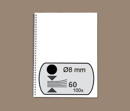 Fellowes bindruggen metaal 8 mm zwart, 100 stuks