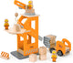 Vigatoys viga toys - havenkraan met glijgoot en kiepauto