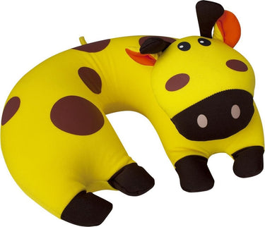 Travelsafe nekkussen voor kinderen - giraf - geel - 28 cm