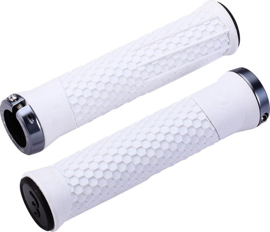 Bbb cycling handvatten fiets python - fiets handvatten met maximale grip - wit - lengte 142 mm - bhg-95