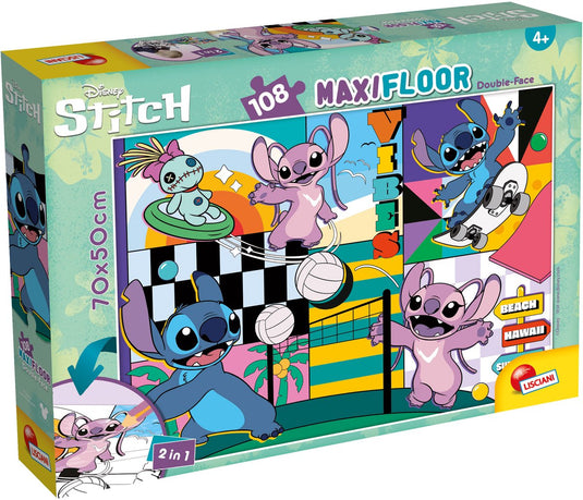 Lisciani disney puzzle df maxi floor 108 lilo stitch