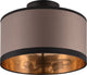 Rl live your light reality davos - plafondlamp - zwart mat - excl. 2x e14 28w