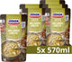 Unox extra rijkgevuld soep in zak - hollandse erwtensoep - 5 x 570 ml - voordeelverpakking