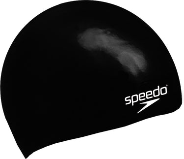 Speedo plain moulded silicone junior badmuts - zwart
