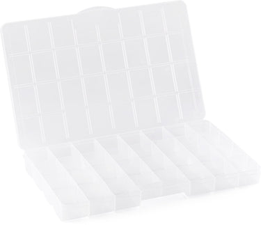 Vaessen creative opbergbox – opbergdoos met deksel 34,7 x 21,8 x 3,5 cm - 32 vakjes