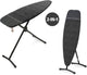 Brabantia strijkplank en stoombord d - 2 in 1 - geschikt voor strijken en stomen - 135x45 cm - denim black