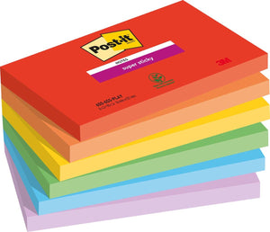 Post-it super sticky notes 655-6ss-play multikleur