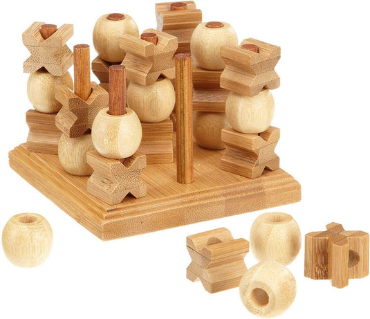 Philos tic tac toe 3-d, bamboe
