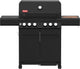 Grill guru burner 4 - gasbarbecue - 3x hoofdbrander - 1x infrarood - 1x zijbrander - 1x achterbrander - zwart