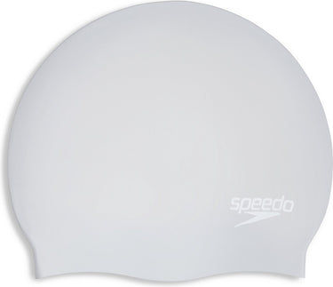 Speedo long hair cap badmuts - zilver wit