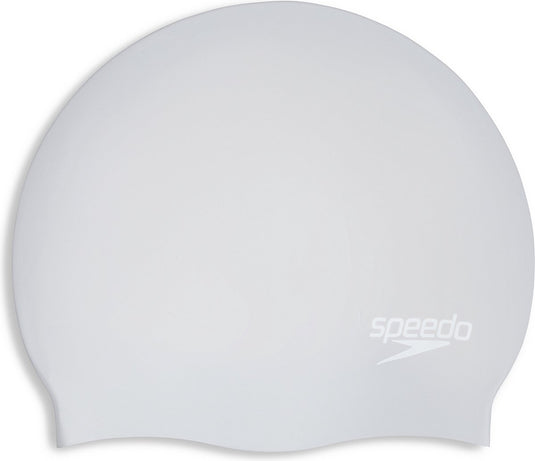 Speedo long hair cap badmuts - zilver wit