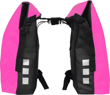 Willex dubbele fietstas - sportief- roze - 34l