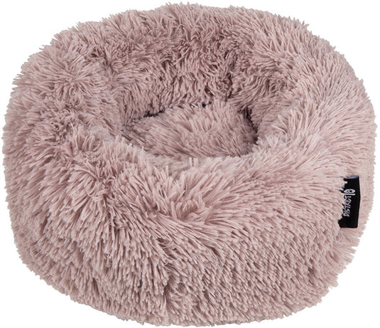 District 70 fuzz donut hondenmand - sand - small ø 45 cm