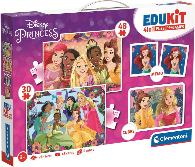 Afbeelding laden in galerijviewer, Clementoni edukit 4in1 disney princess
