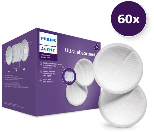 Philips avent zoogcompressen – 60 stuks – voorkomt doorlekken