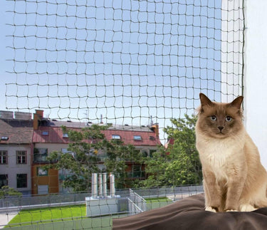 Trixie net voor balkon reinforced - olijfgroen - 6 x 3 m