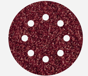 Wolfcraft - 25 schuurschijven ø 125 mm - korrel 40 - schuurpapier met klittenband voor hout en metaal - voor excentrische schuurmachine - 2069100