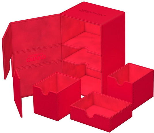 Ultimate guard twin flip'n'tray 160+ xenoskin - red card boxes