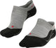 Falke tk5 invisible anti-blaar dun wol functioneel materiaal wandelsokken dames grijs - maat 39-40