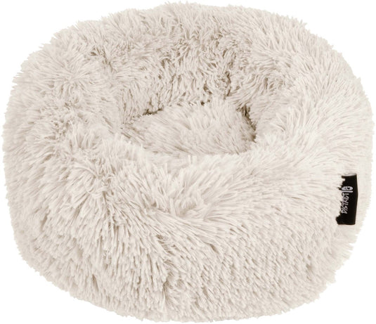 District 70 fuzz donut hondenmand – merengue - small ø 45 cm