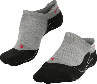 Falke tk5 invisible anti-blaar dun wol functioneel materiaal wandelsokken dames grijs - maat 39-40
