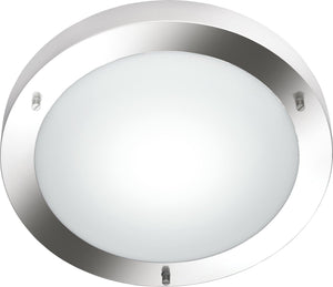 Trio condus - plafondlamp - nikkel mat - excl. 1x e27 60w - badkamerverlichting - ip44
