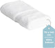 Hush. living hush living badhanddoek - per stuk - 70×140 cm - 100% katoen - zware kwaliteit 500g m2 - stijlvol boord en ophanglus -wit