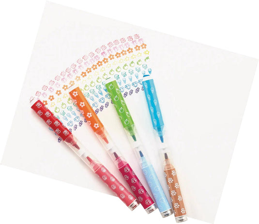 Ooly - stampables - dubbelzijdige stempel- en penseelstiften - 18 stuks