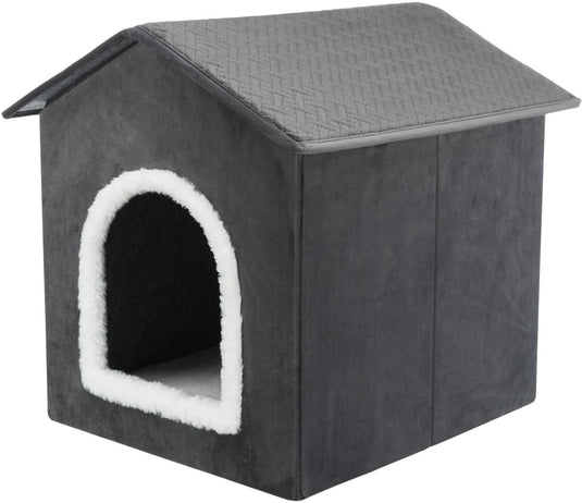 Trixie huisdierengrot livia 38x41x44 cm grijs en wit - dierenmand
