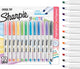 Sharpie s-note creatieve kleurenmarkers | markeerstift om mee te schrijven, tekenen en meer | diverse pastelkleuren | beitelpunt | 12 stuks