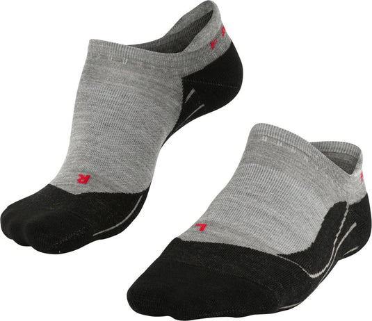 Falke tk5 invisible anti-blaar dun wol functioneel materiaal wandelsokken heren grijs - maat 39-41