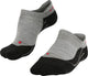 Falke tk5 invisible anti-blaar dun wol functioneel materiaal wandelsokken heren grijs - maat 44-45