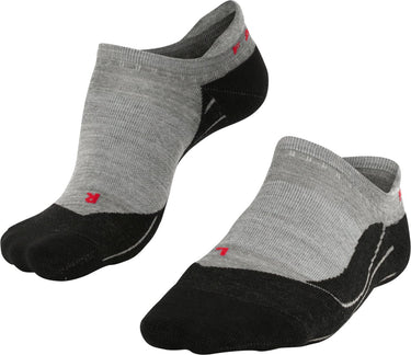 Falke tk5 invisible anti-blaar dun wol functioneel materiaal wandelsokken heren grijs - maat 42-43