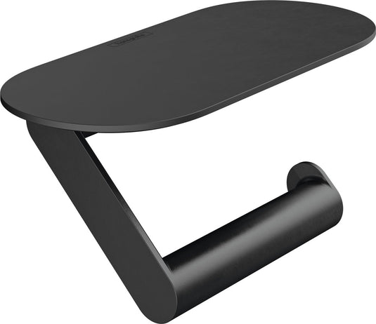 Hansgrohe wallstoris closetrolhouder - 23x9.7x3.4cm - mat zwart