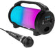 Idance cyclone400bk karaoke set - bluetooth party speaker met disco led-verlichting - inclusief microfoon