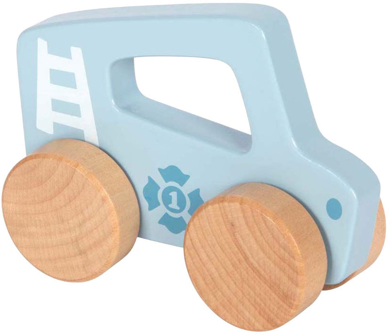 Afbeelding laden in galerijviewer, Small foot - houten duwautootje blauw
