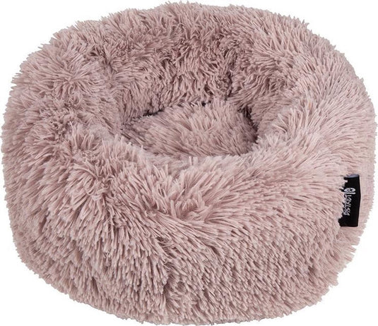 District 70 fuzz - hondenmand comfortabel en zacht pluche - zand - small ø 45 cm